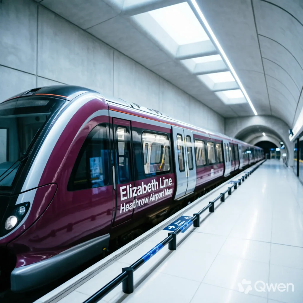 Elizabeth Line Heathrow Airport Map