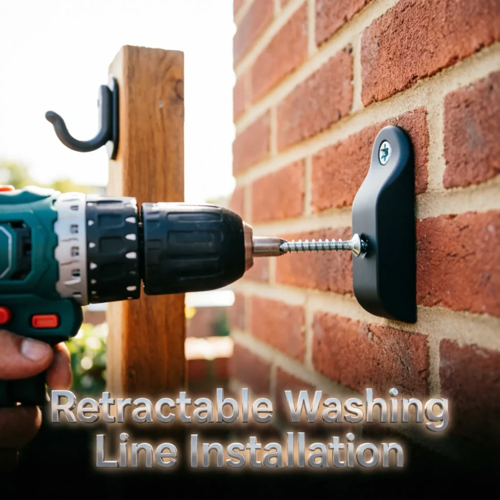 Retractable Washing Line Installation