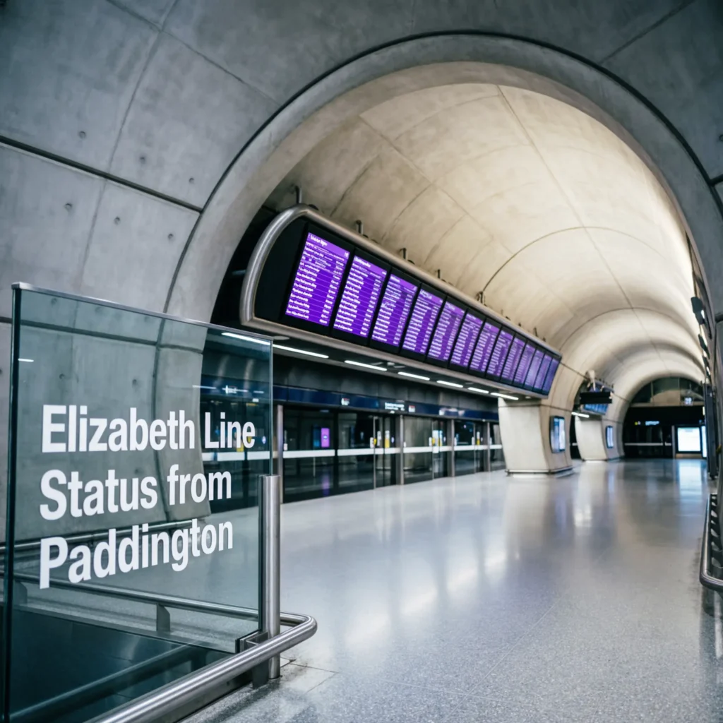 Elizabeth Line Status from Paddington