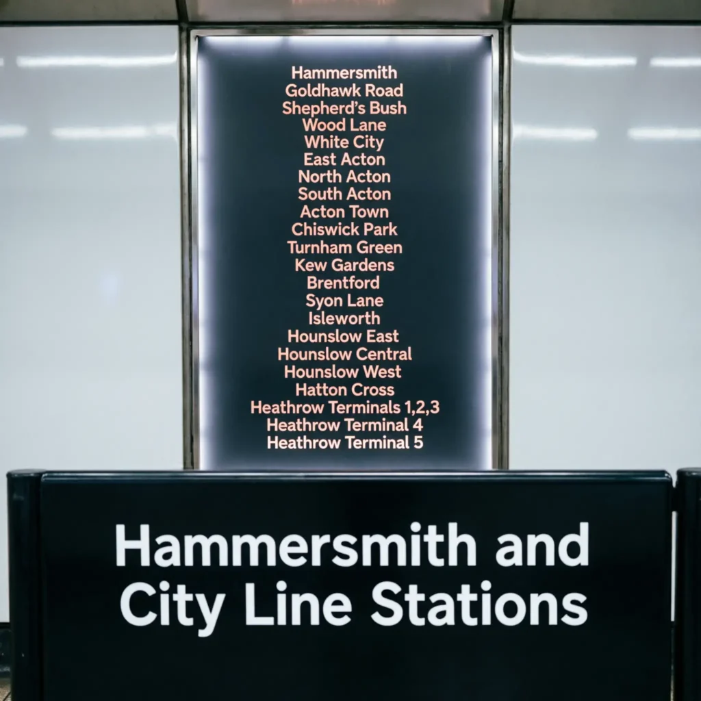 Hammersmith and City Line Timetable