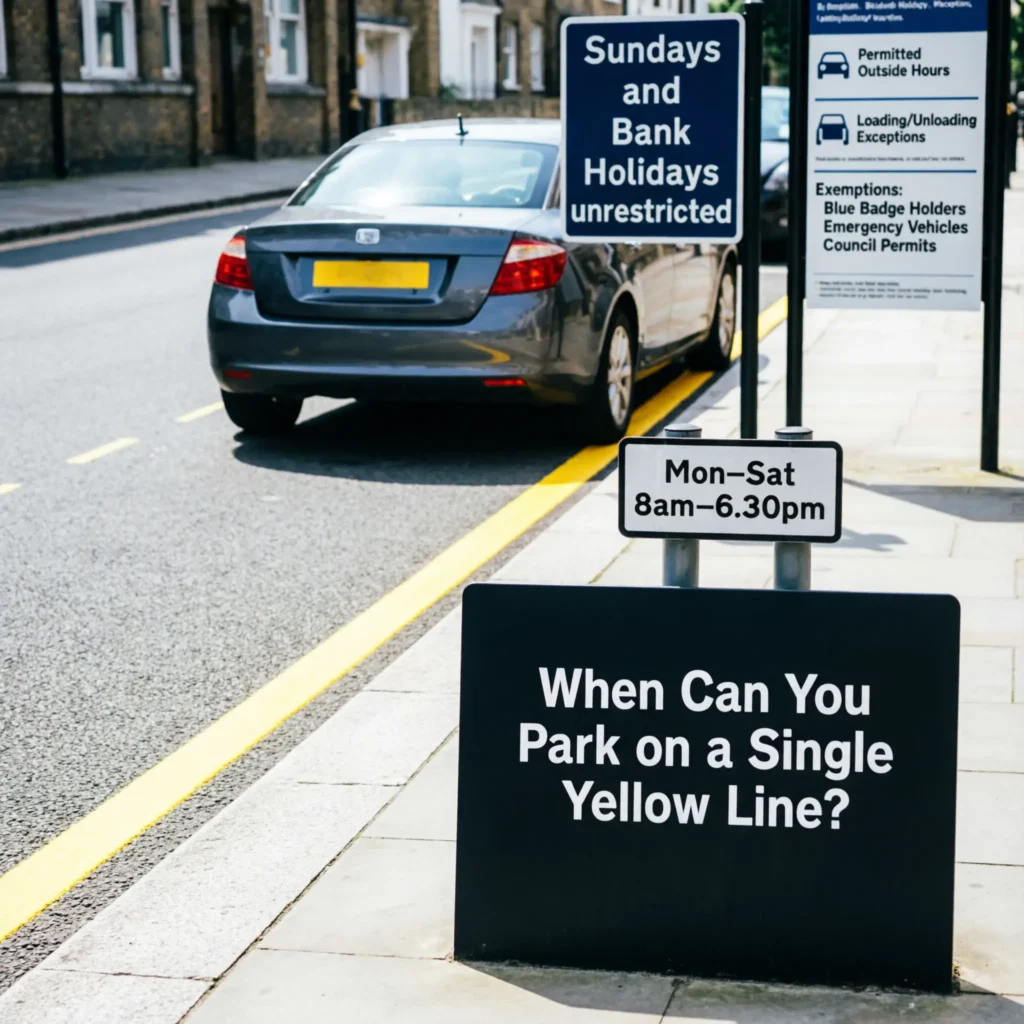 When Can You Park on a Single Yellow Line?