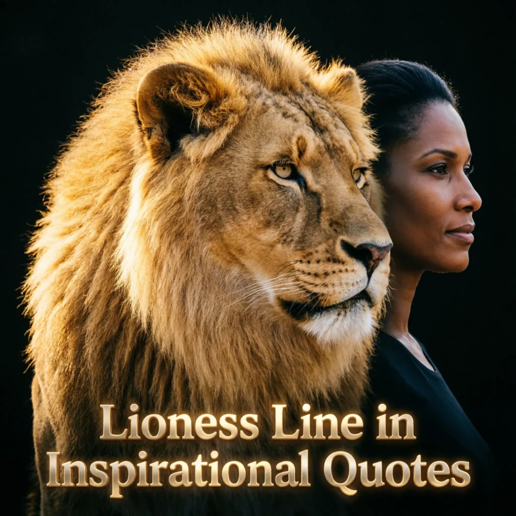 Lioness Line in Inspirational Quotes