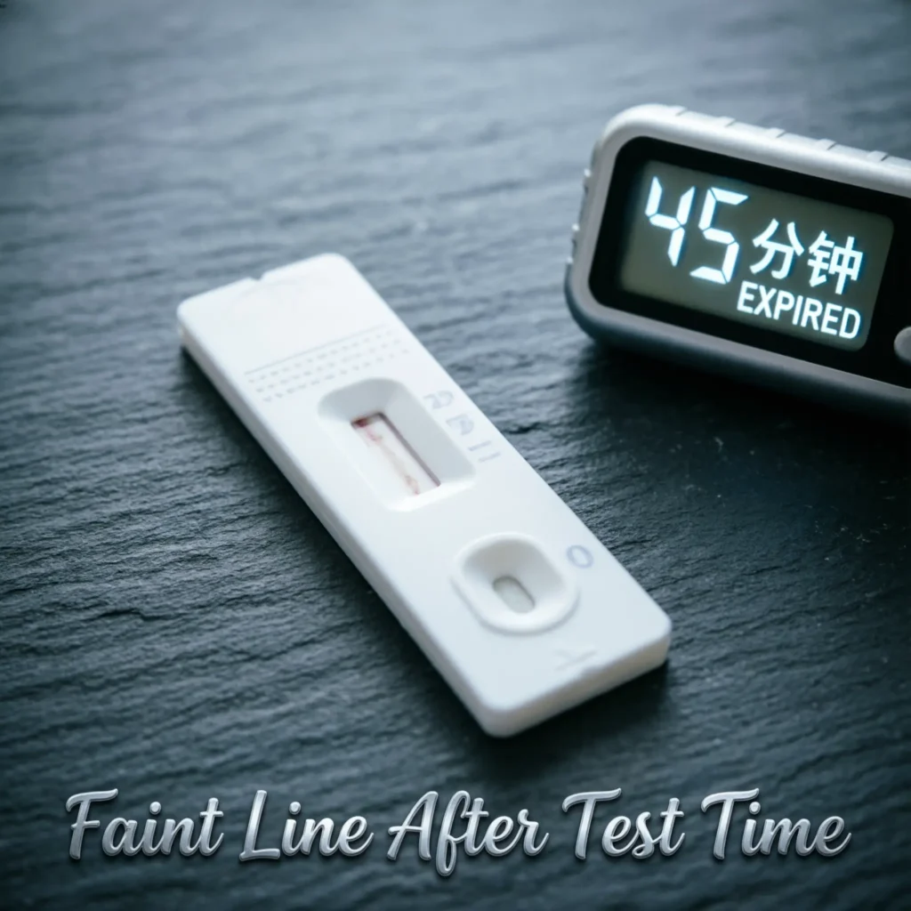 Faint Line After the Test Time