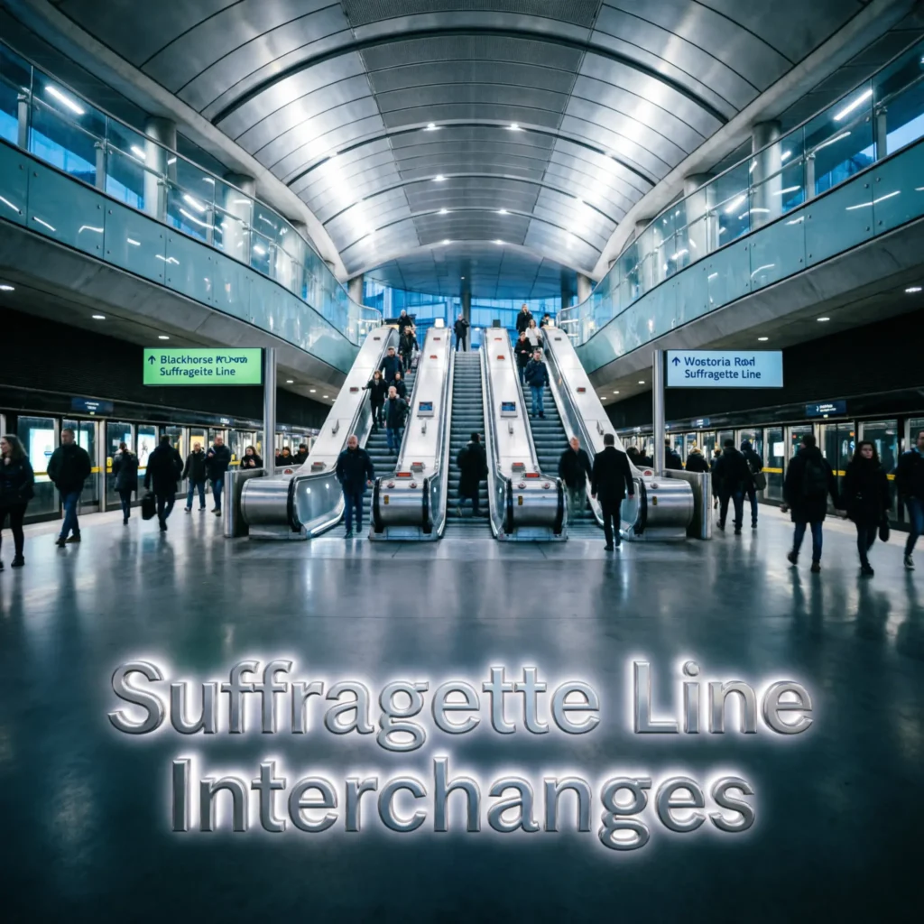 Suffragette Line Interchanges