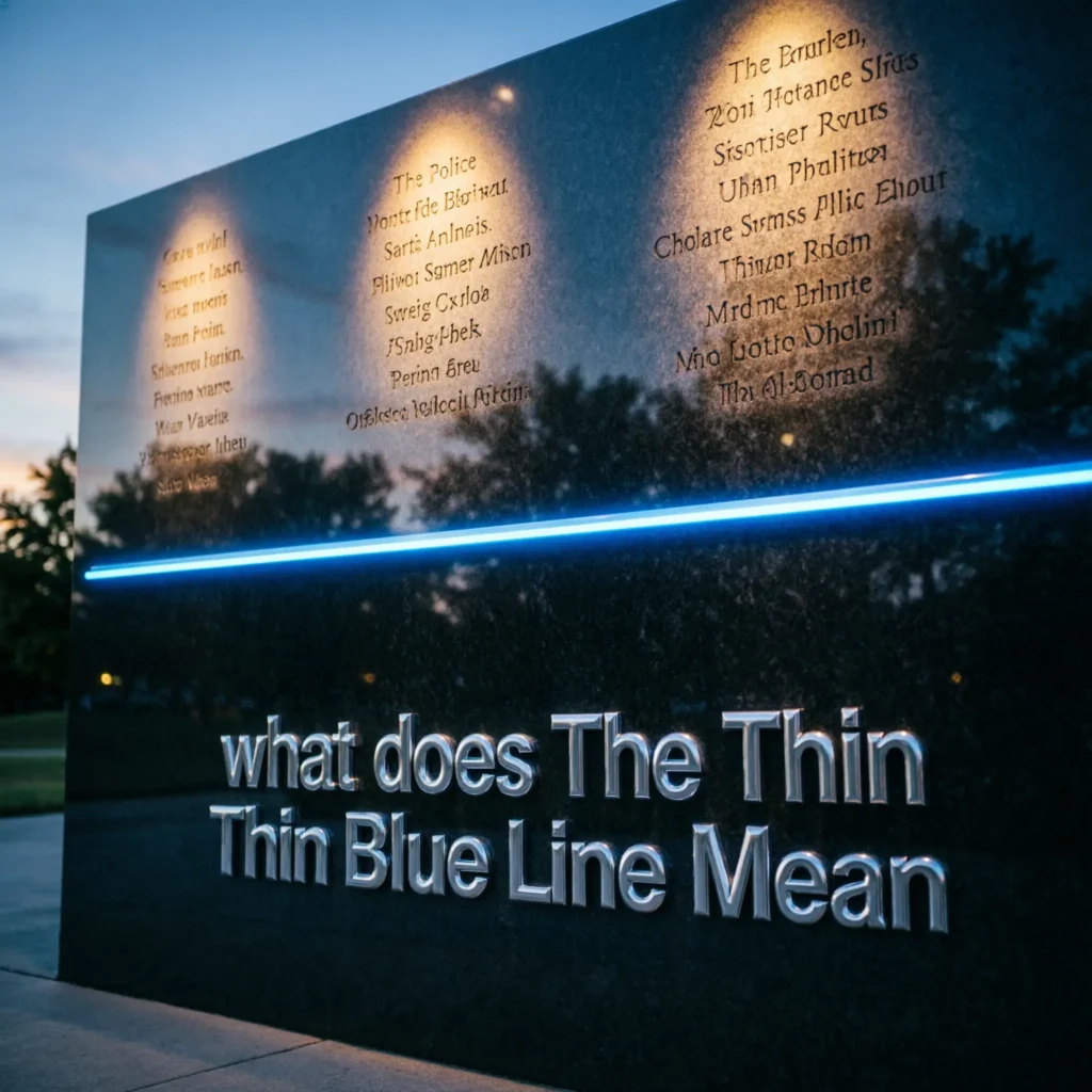 What Does the Thin Blue Line Mean?