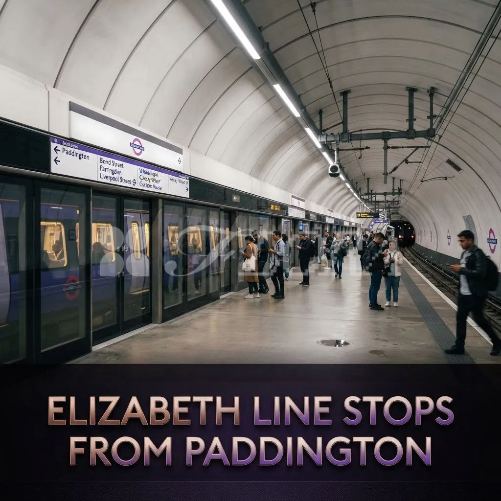 Elizabeth Line Stops From Paddington