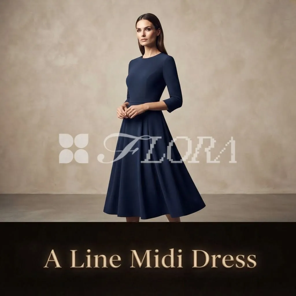 A Line Midi Dress